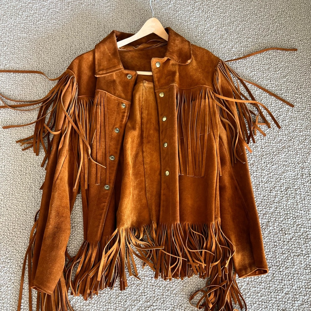 Vintage Suede Fringe Jacket